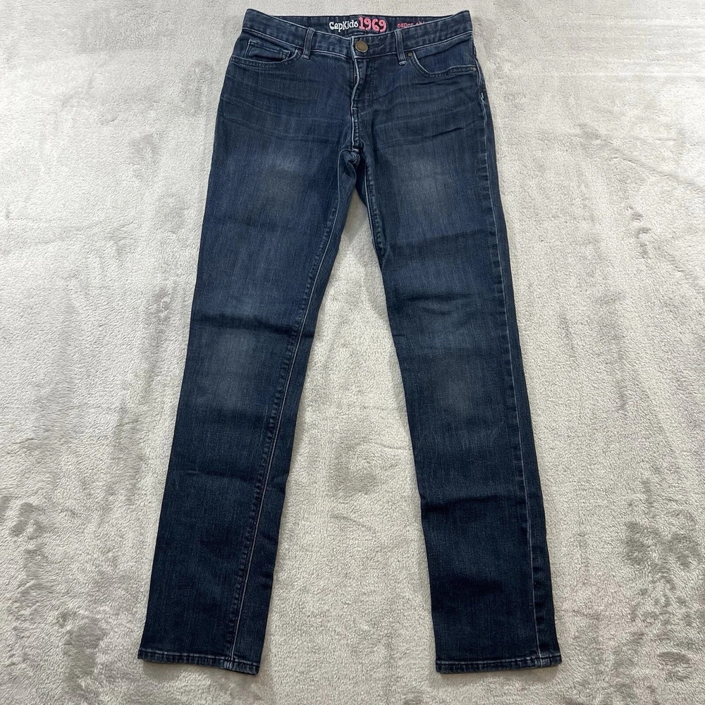 Gap Kids 1969 Youth 14 Regular Blue Denim Jeans Adjustable Waist